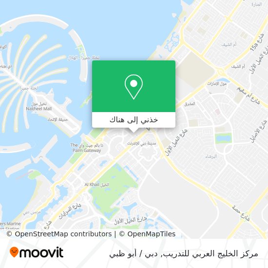 خريطة مركز الخليج العربي للتدريب