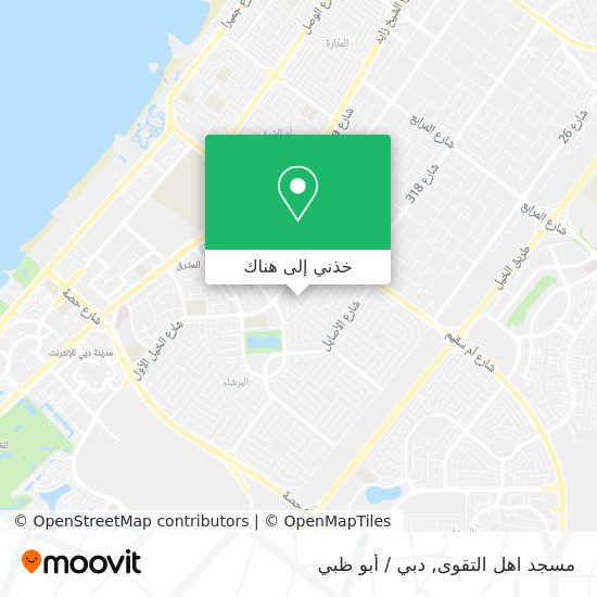 خريطة مسجد اهل التقوى