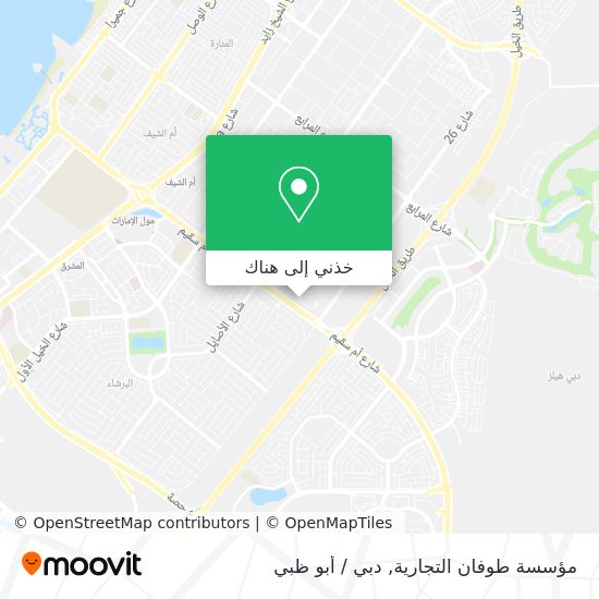 خريطة مؤسسة طوفان التجارية