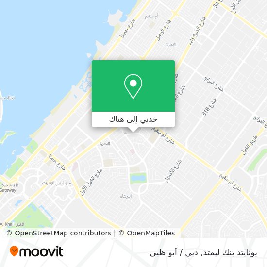 خريطة يونايتد بنك ليمتد