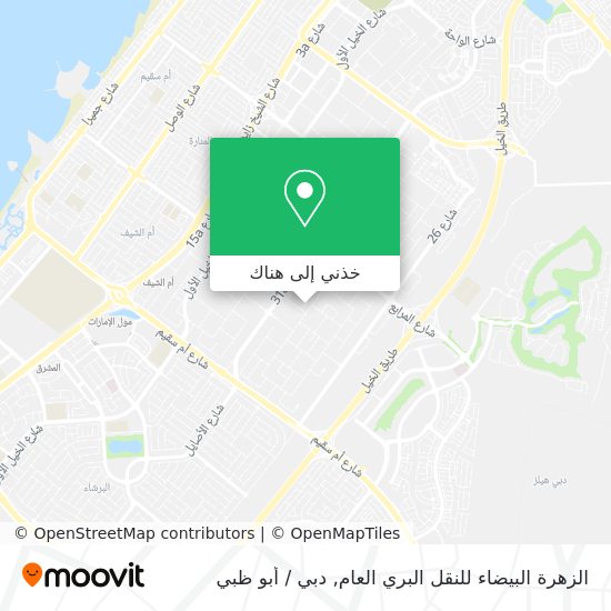 خريطة الزهرة البيضاء للنقل البري العام