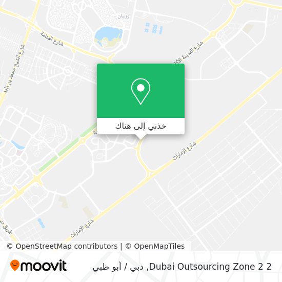 خريطة Dubai Outsourcing Zone 2 2