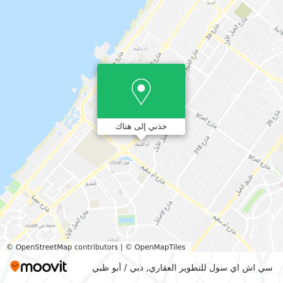 خريطة سي اش اي سول للتطوير العقاري