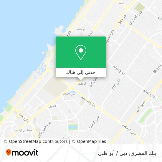 خريطة بنك المشرق