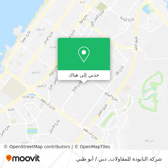 خريطة شركة النابودة للمقاولات