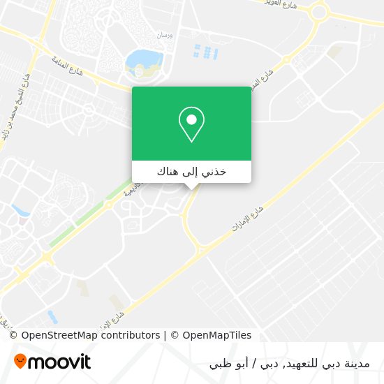 خريطة مدينة دبي للتعهيد