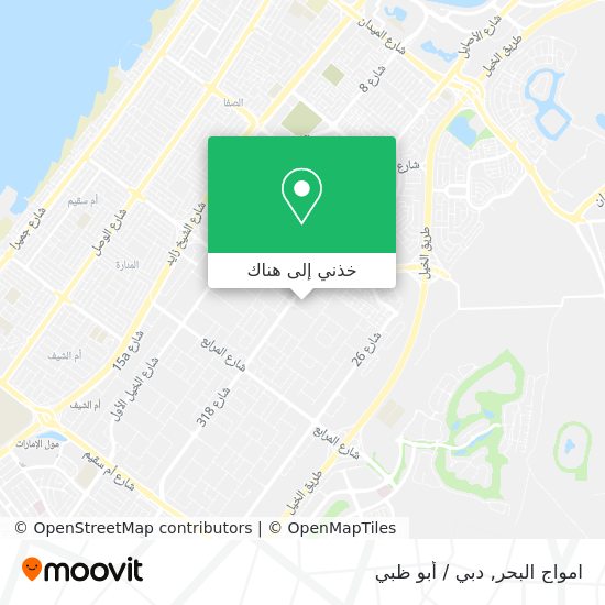 خريطة امواج البحر