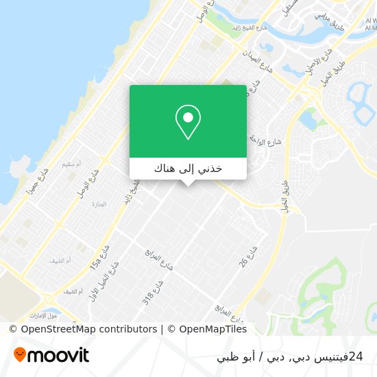 خريطة 24فيتنيس دبي