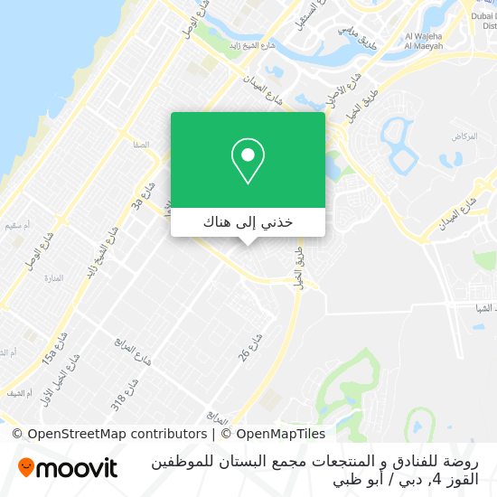 خريطة روضة للفنادق و المنتجعات مجمع البستان للموظفين القوز 4