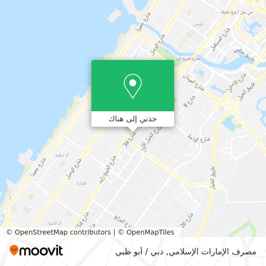 خريطة مصرف الإمارات الإسلامي