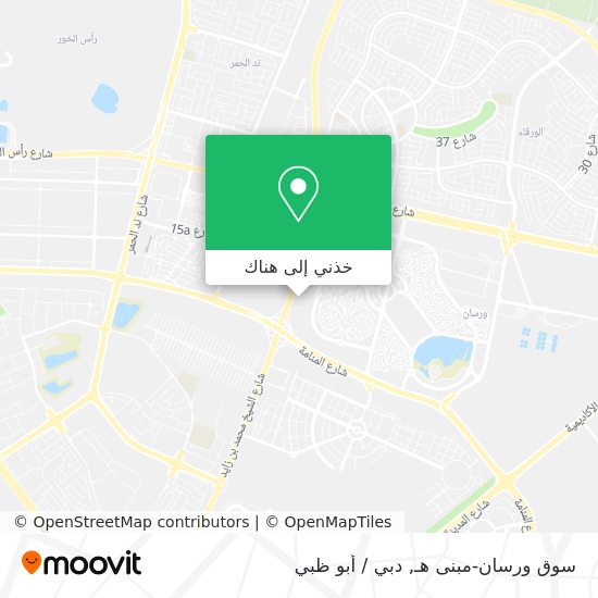 خريطة سوق ورسان-مبنى هـ