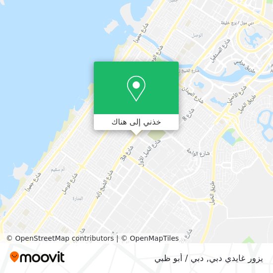 خريطة يزور غايدي دبي
