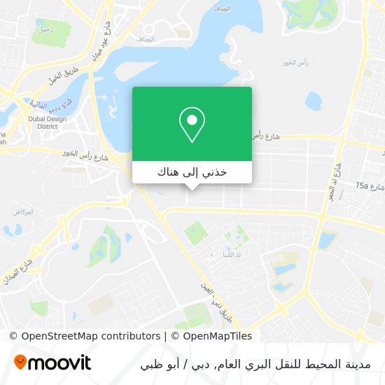 خريطة مدينة المحيط للنقل البري العام