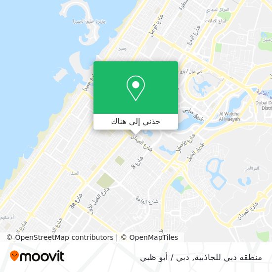 خريطة منطقة دبي للجاذبية
