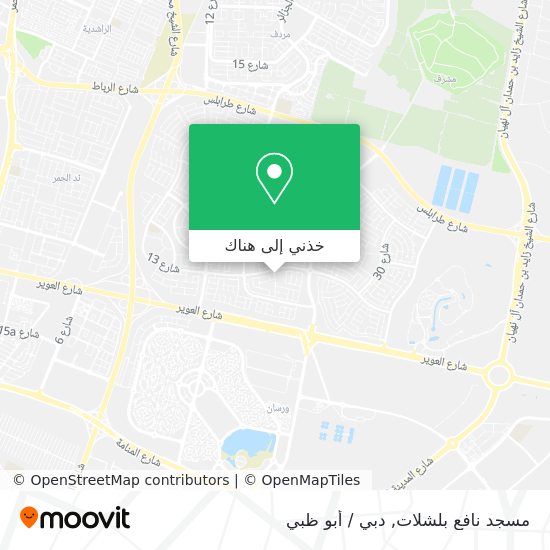 خريطة مسجد نافع بلشلات