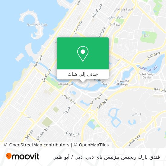 خريطة فندق بارك ريجيس بيزنيس باي دبي