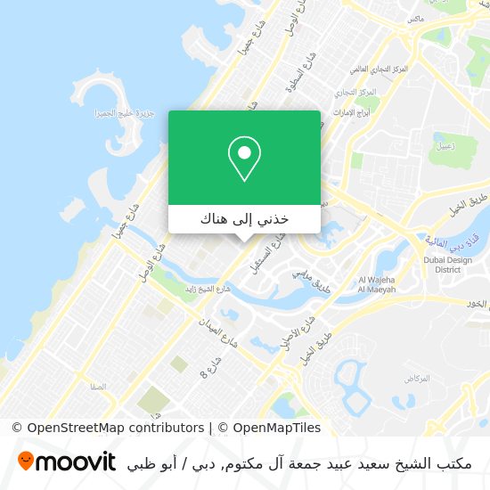 خريطة مكتب الشيخ سعيد عبيد جمعة آل مكتوم