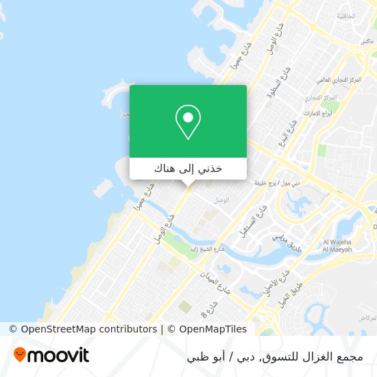 خريطة مجمع الغزال للتسوق