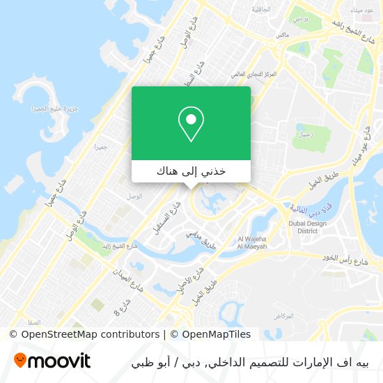 خريطة بيه اف الإمارات للتصميم الداخلي