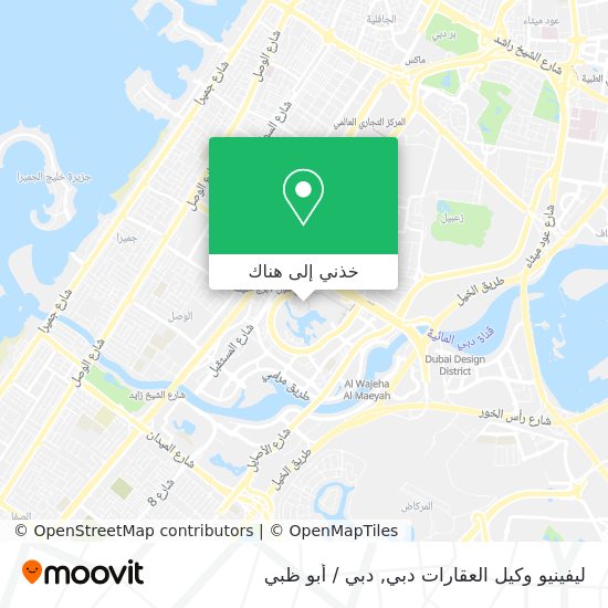 خريطة ليفينيو وكيل العقارات دبي