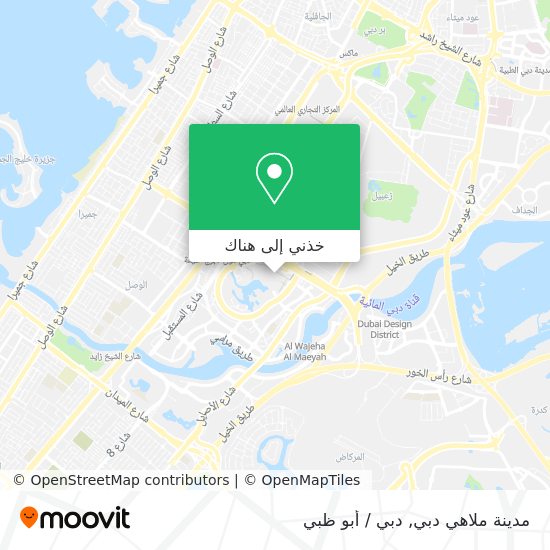 خريطة مدينة ملاهي دبي