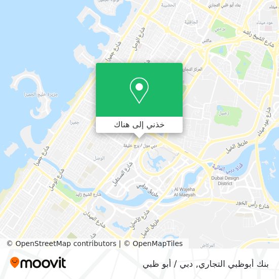 خريطة بنك أبوظبي التجاري