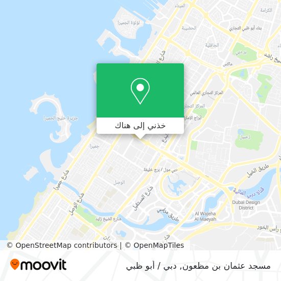 خريطة مسجد عثمان بن مظعون