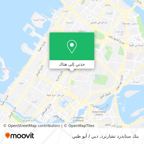 خريطة بنك ستاندرد تشارترد