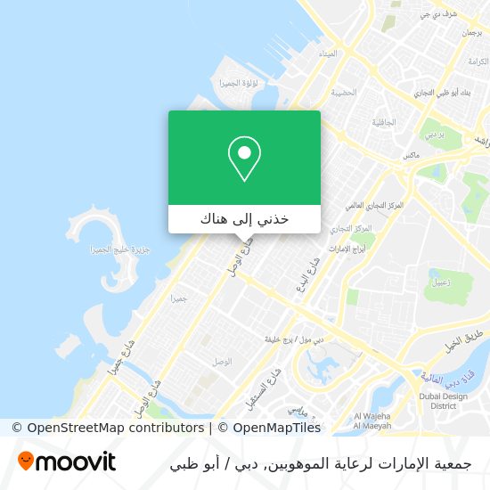 خريطة جمعية الإمارات لرعاية الموهوبين