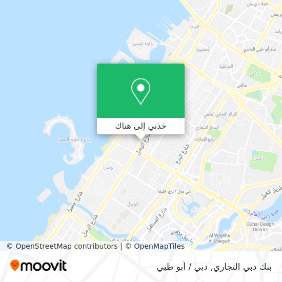 خريطة بنك دبي التجاري