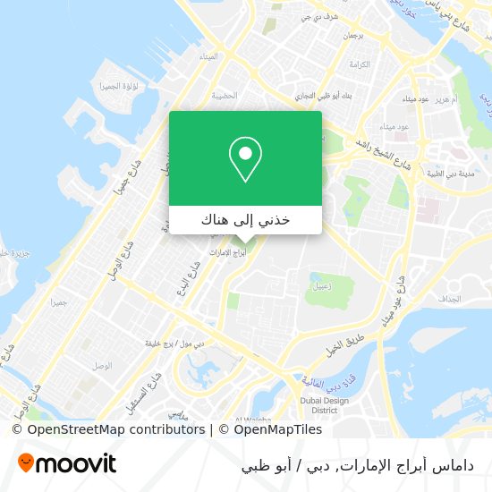 خريطة داماس أبراج الإمارات