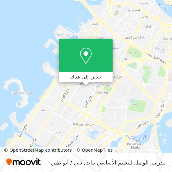 خريطة مدرسة الوصل للتعليم الأساسي بنات