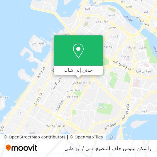 خريطة راسكن تيتوس جلف للتنصيع