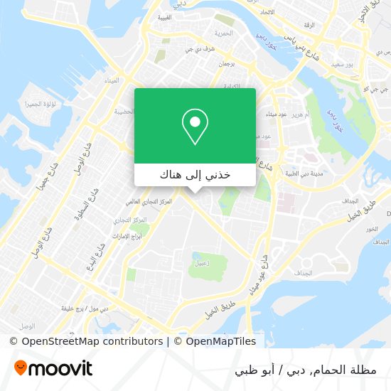خريطة مظلة الحمام