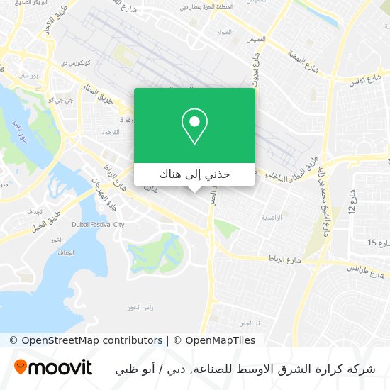 خريطة شركة كرارة الشرق الاوسط للصناعة