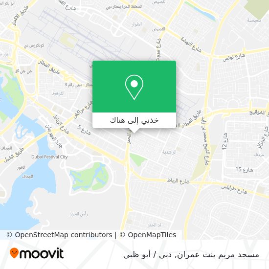 خريطة مسجد مريم بنت عمران
