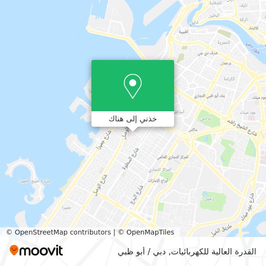 خريطة القدرة العالية للكهربائيات