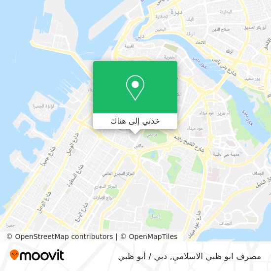 خريطة مصرف ابو ظبي الاسلامي
