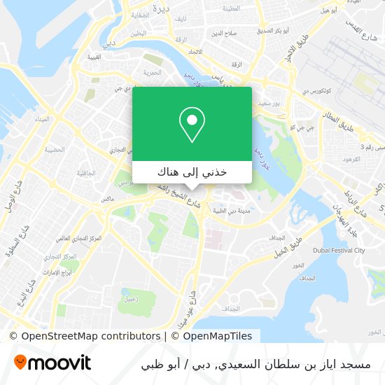 خريطة مسجد اياز بن سلطان السعيدي