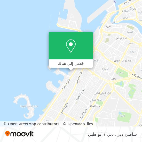 خريطة شاطئ دبى