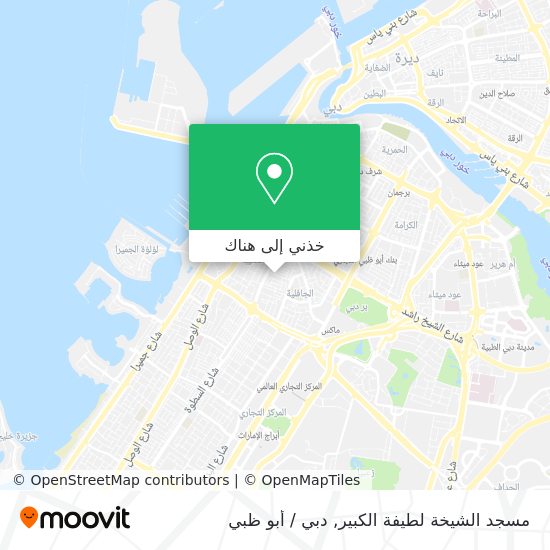 خريطة مسجد الشيخة لطيفة الكبير