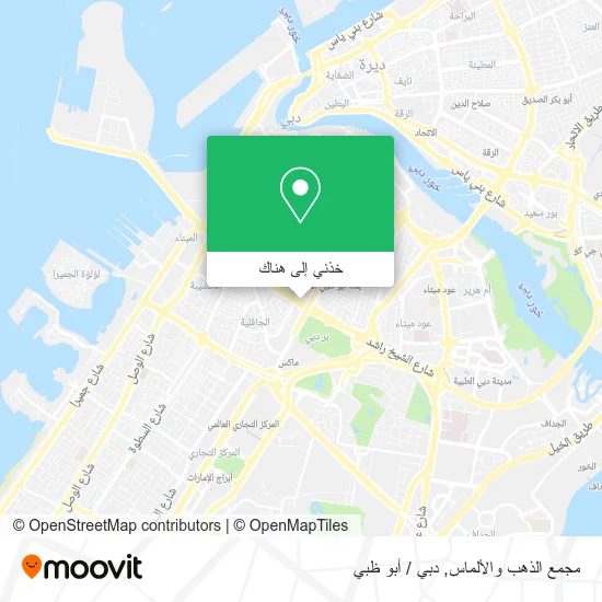 خريطة مجمع الذهب والألماس