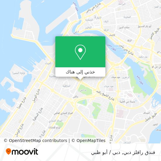 خريطة فندق رافلز دبي