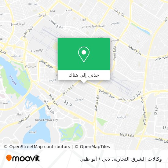 خريطة وكالات الشرق التجارية