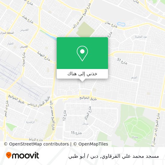 خريطة مسجد محمد علي القرقاوي