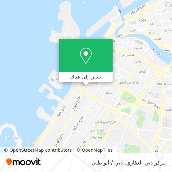 خريطة مركز دبي العقاري