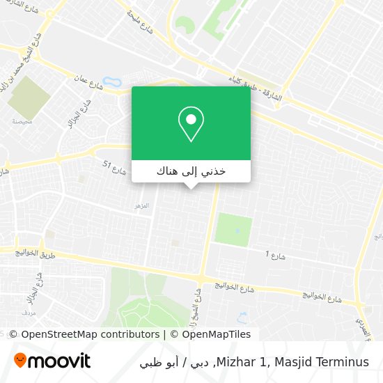 خريطة Mizhar 1, Masjid Terminus
