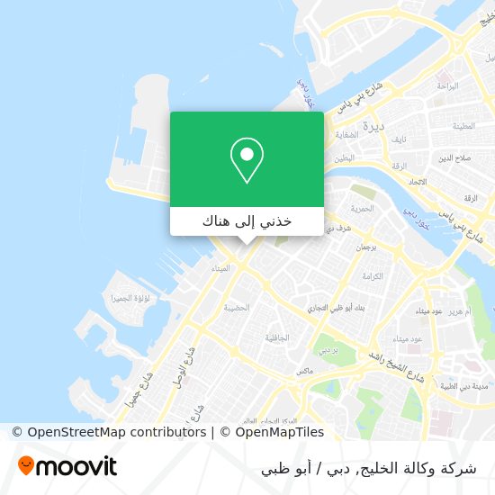 خريطة شركة وكالة الخليج