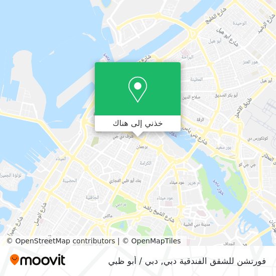 خريطة فورتشن للشقق الفندقية دبي