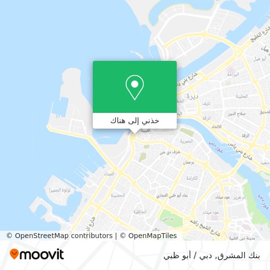 خريطة بنك المشرق
